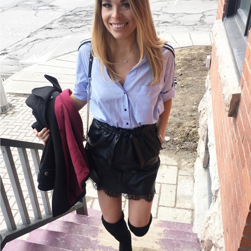 Black Zara skirt